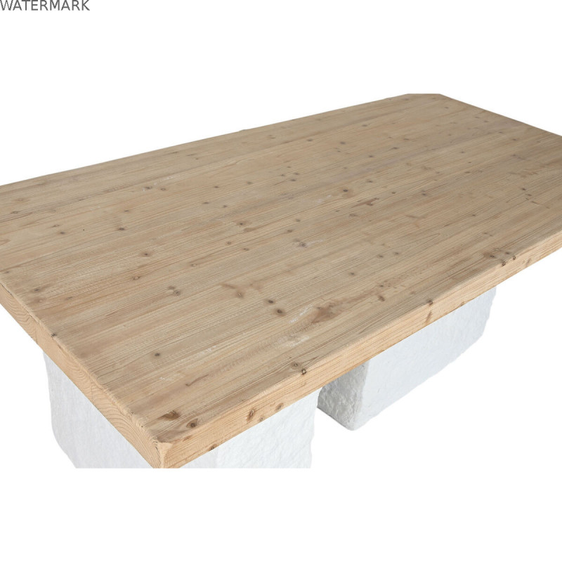 Table de Salle à Manger Home ESPRIT Blanc Résine Sapin 180 x 90 x 77 cm