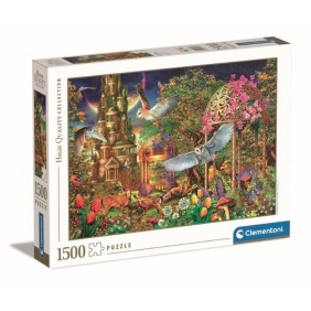 Clementoni - 1500p Woodland Fantasy - 59,2 x 84,3 cm - Avec poster