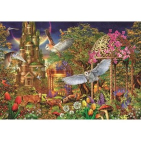 Clementoni - 1500p Woodland Fantasy - 59,2 x 84,3 cm - Avec poster