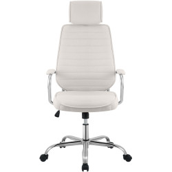 Fauteuil de bureau Rako en tissu beige