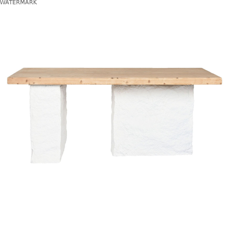 Table de Salle à Manger Home ESPRIT Blanc Résine Sapin 180 x 90 x 77 cm