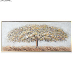 Cadre Home ESPRIT Blanc Doré Arbre Traditionnel 182 x 3,8 x 80 cm