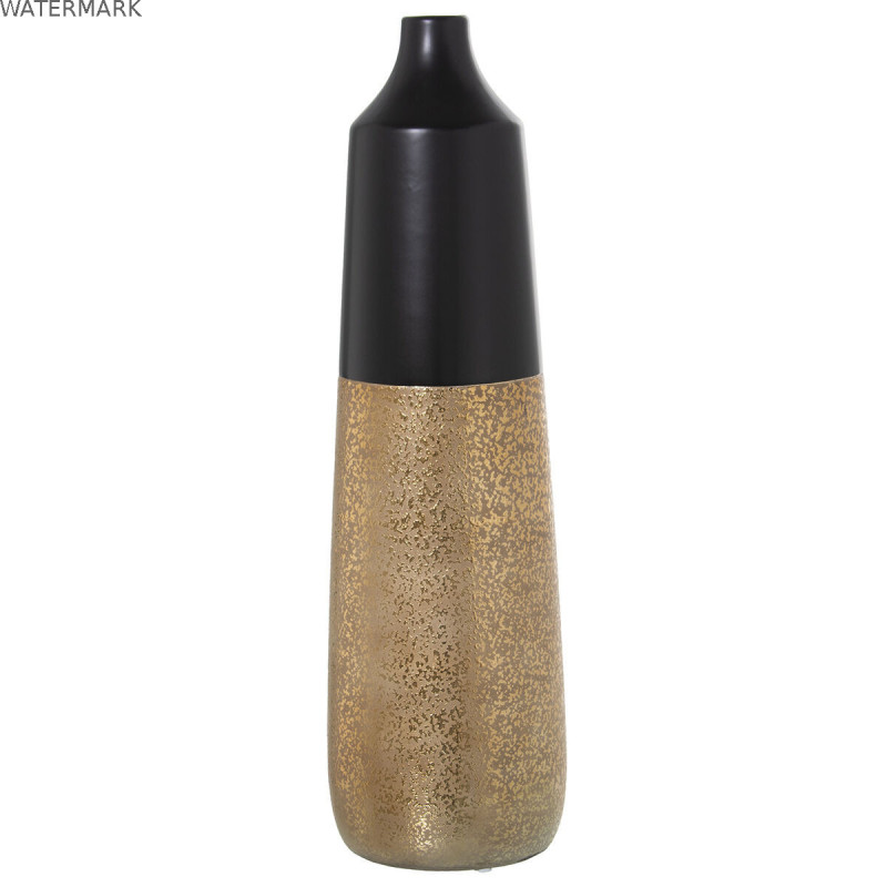 Vase Alexandra House Living Noir Doré Céramique 14 x 14 x 46 cm