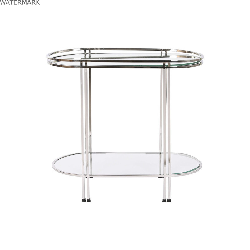 Table d'appoint Home ESPRIT Argenté Acier Miroir 70 x 35 x 63 cm