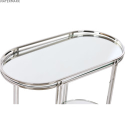 Table d'appoint Home ESPRIT Argenté Acier Miroir 70 x 35 x 63 cm