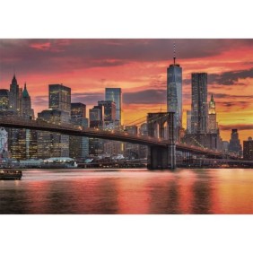 Clementoni - 1500p East River at Dusk - 59,2 x 84,3 cm - Avec poster