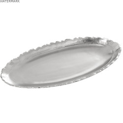 Centre de Table Alexandra House Living Argenté Céramique 5 x 41 x 18 cm