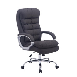 Fauteuil de bureau BIG Vancouver en tissu gris foncé