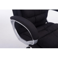 Fauteuil de bureau BIG Vancouver en tissu noir
