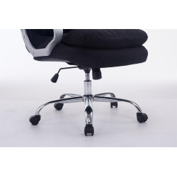 Fauteuil de bureau BIG Vancouver en tissu noir