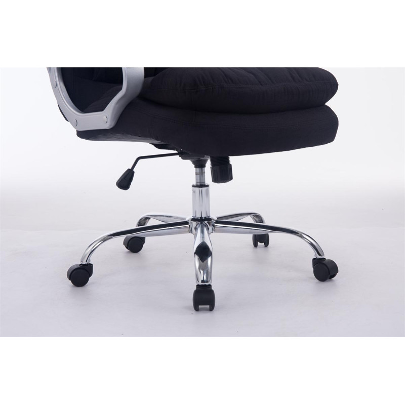 Fauteuil de bureau BIG Vancouver en tissu noir