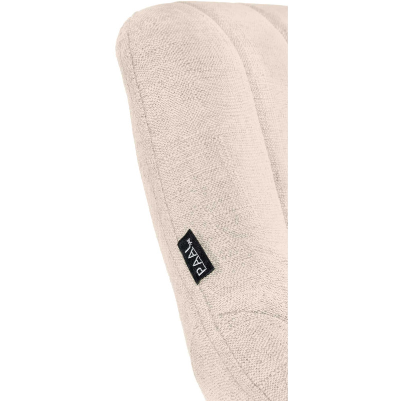 Tabouret de bar Milet tissu chromé