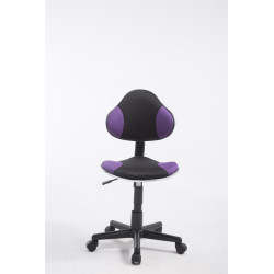 Tabouret de travail Bastian, noir et violet
