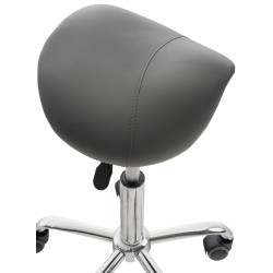 Tabouret de travail gris Reno