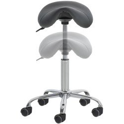 Tabouret de travail gris Reno