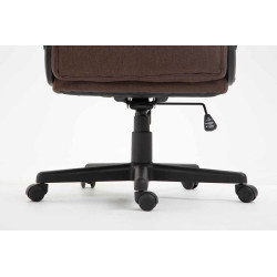 Fauteuil de bureau XL Sparta tissu marron
