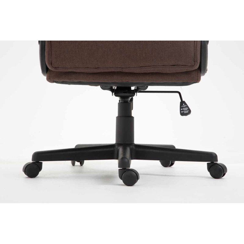 Fauteuil de bureau XL Sparta tissu marron