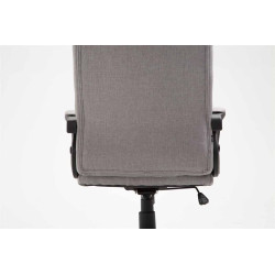 Fauteuil de bureau XL Sparta tissu gris