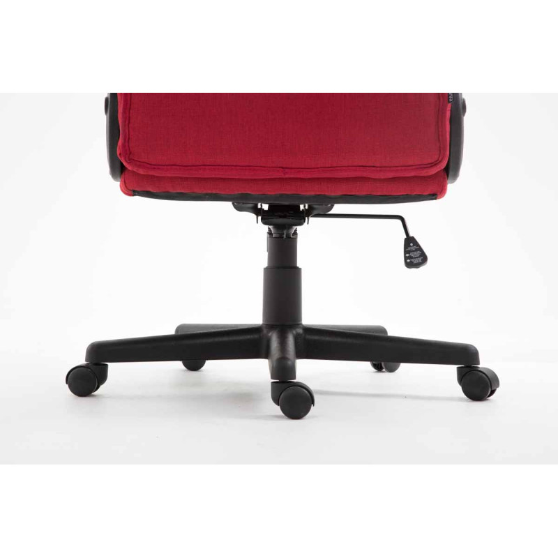 Fauteuil de bureau XL Sparta tissu rouge