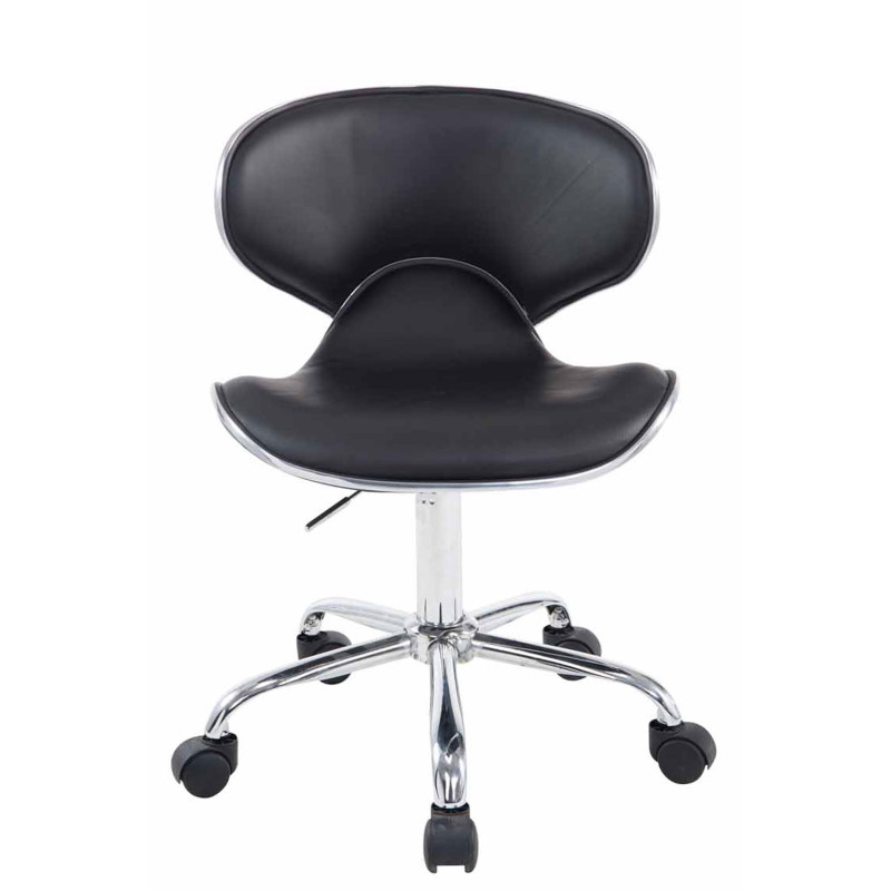 Tabouret de travail Las Vegas V2 simili cuir noir