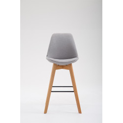Tabouret de bar Metz tissu Natura gris