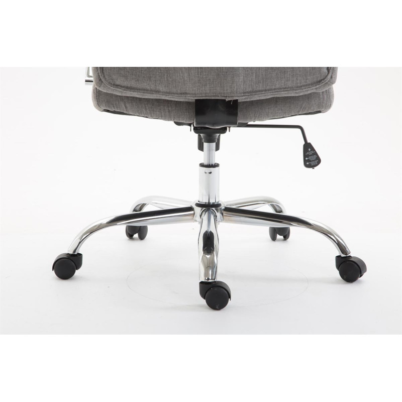 Fauteuil de bureau Vaud tissu gris