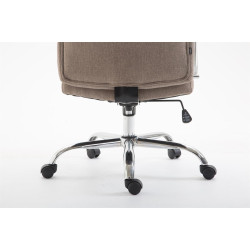 Fauteuil de bureau Vaud tissu taupe