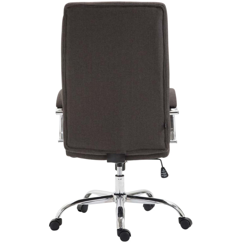 Fauteuil de bureau Valais en tissu gris foncé