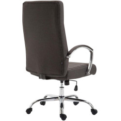 Fauteuil de bureau Valais en tissu gris foncé