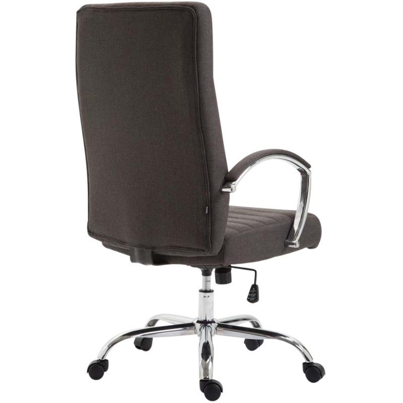 Fauteuil de bureau Valais en tissu gris foncé