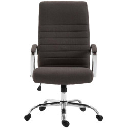 Fauteuil de bureau Valais en tissu gris foncé