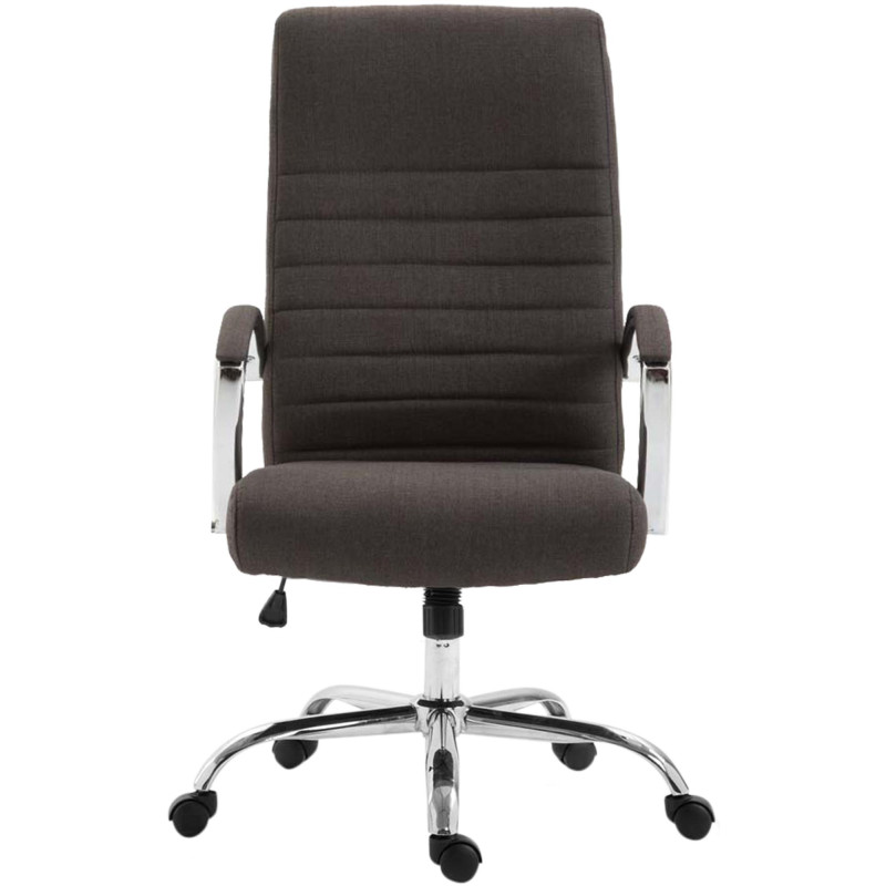 Fauteuil de bureau Valais en tissu gris foncé
