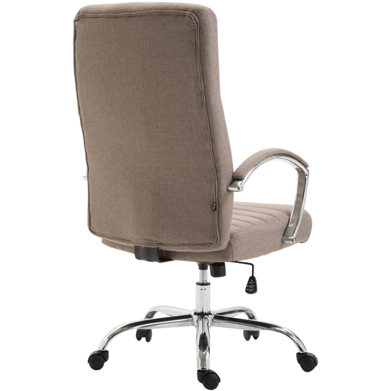 Fauteuil de bureau Valais tissu taupe