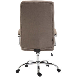 Fauteuil de bureau Valais tissu taupe