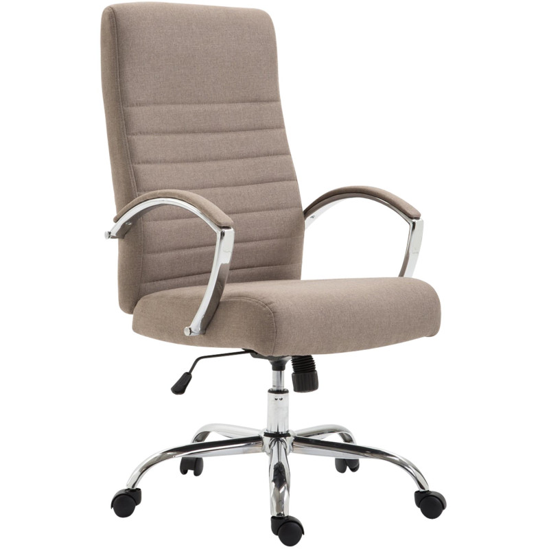 Fauteuil de bureau Valais tissu taupe