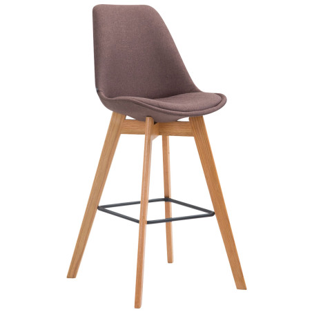 Tabouret de bar Metz tissu Natura marron