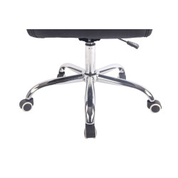 Fauteuil de bureau Deli en tissu noir