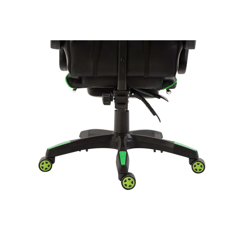Fauteuil de bureau Ignite en cuir synthétique noir/vert