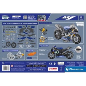 Clementoni -  Coffret de construction Yamaha M1 - Application disponible - Fabriqué en Italie