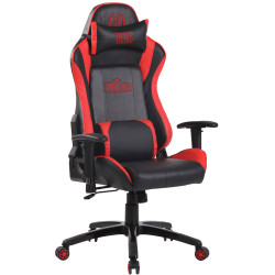 Fauteuil de bureau de course Shift X2 en cuir synthétique sans repose-pieds noir/rouge