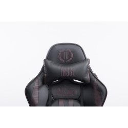 Fauteuil de bureau Racing Limit V2 en cuir synthétique avec repose-pieds noir/marron