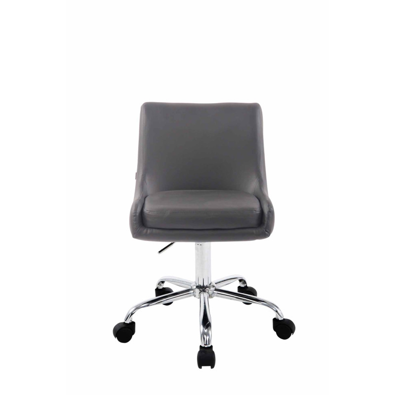 Tabouret de travail Club simili cuir gris