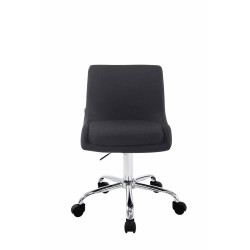 Tabouret de travail Club tissu noir