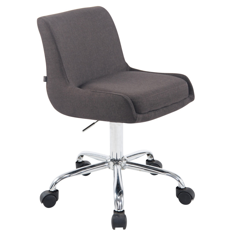 Tabouret de travail Club tissu gris foncé
