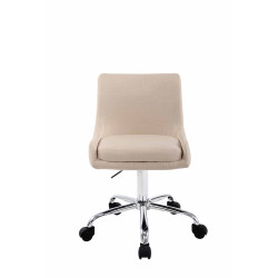 Tabouret de travail Club tissu crème