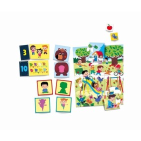 Clementoni - Coffret de 8 jeux en 1 - Jeux éducatifs formes, couleurs, nombres, quantités - Dés 3 ans