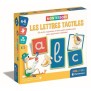 Montessori - Clementoni - Les lettres tactiles - Jeu éducatif pour apprendre l'alphabet - 26 cartes lettres rugeuses - Dés 3 ans