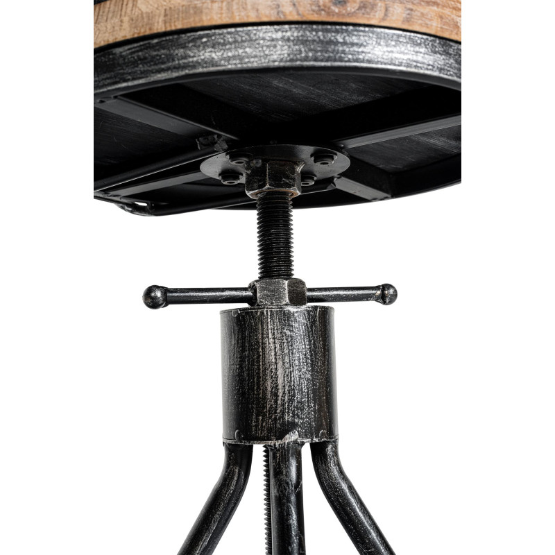 Tabouret de bar Hanam argent antique