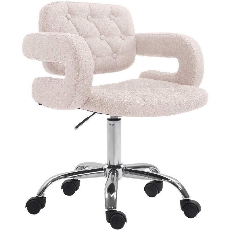 Tabouret de travail Dublin en tissu beige