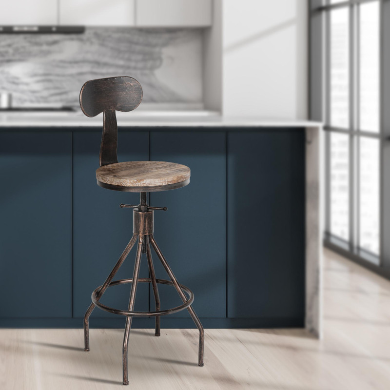 Tabouret de bar Hanam bronze